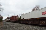 Trailer on Chassis in Double Stack Car